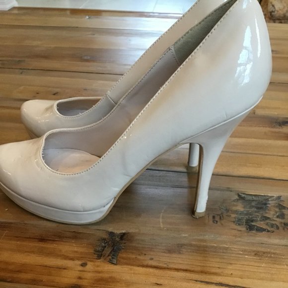 Call it Spring Patent Nude Heels - Picture 2 of 9